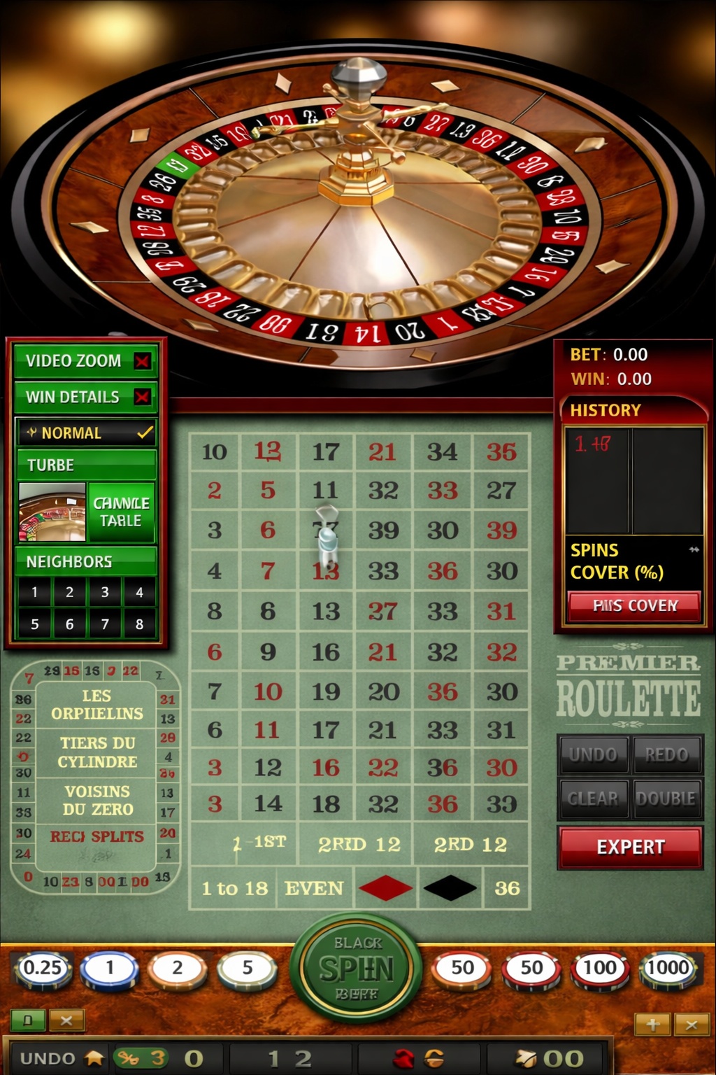 3D Casino Roulette game